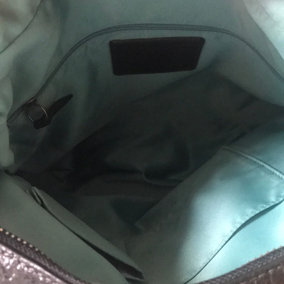 COACH Crocodile Embossed Leather Bag - Picture 6 of 8